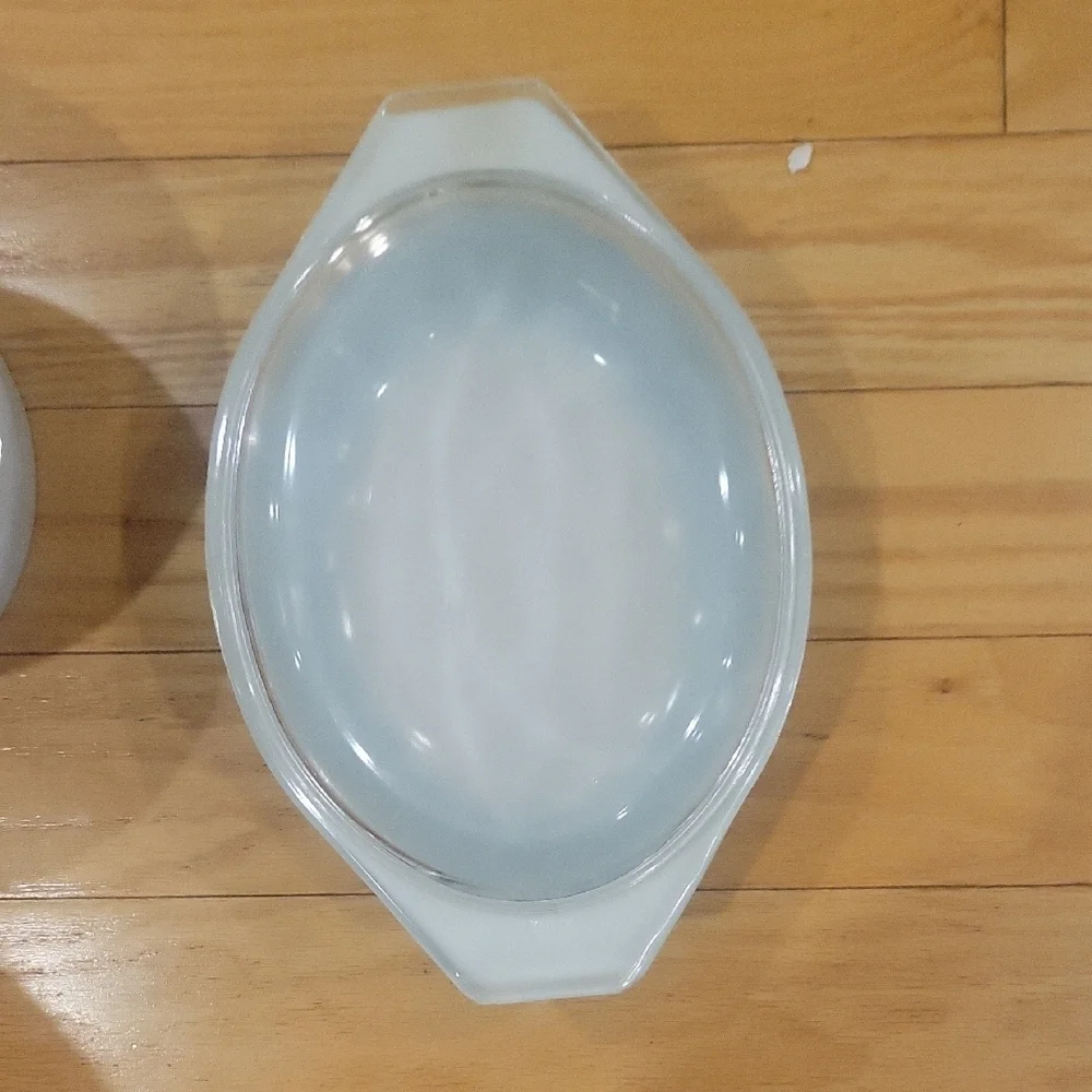 Vintage Pyrex 043 Turquoise Snowflake 1.5 Casserole Dish - Picture 13 of 15